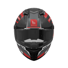 Casco integral MT Stinger 2 Tron B15 Rojo Anaranjado