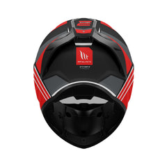 Casco integral MT Stinger 2 Tron B15 Rojo Anaranjado
