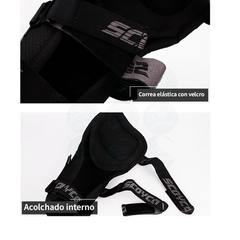 Combo Rodilleras y coderas Certificadas Scoyco K26 + Guantes Certificados scoyco Mc122