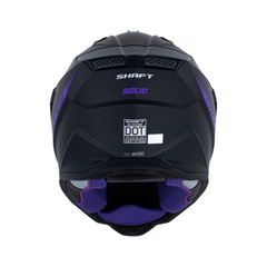 Casco multipropósito Shaft MX360DV Negro Mate Morado