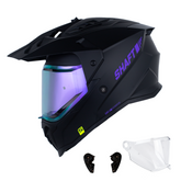 Casco multipropósito Shaft MX360 Negro Mate Morado