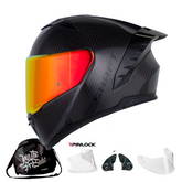 Casco Integral Shaft Carbonite Solid con visor fotocromático