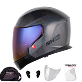 Casco Modular Shaft Pro 300 Sky Solid Camaleón Brillo