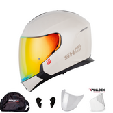 Casco Modular Shaft Pro 300 Sky Solid Blanco Brillo