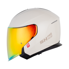 Casco Modular Shaft Pro 300 Sky Solid Blanco Brillo