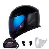 Casco Modular Shaft Pro 300 Sky Solid Negro Brillo