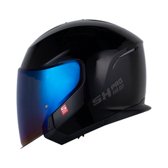 Casco Modular Shaft Pro 300 Sky Solid Negro Brillo