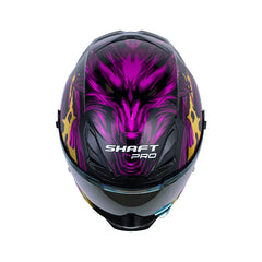 Casco Integral Shaft Pro 615DV Werewolf Morado dorado