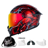 Casco Integral Shaft Pro 615DV Werewolf Rojo Brillo