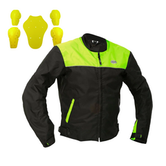 Chaqueta protección para moto AP Sharp Amarillo neón