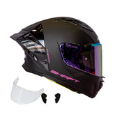 Casco Integral Shaft 596SP Solid Negro Fucsia