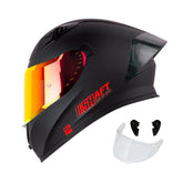 Casco Integral Shaft 526 Solid Negro Rojo