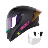 Casco Integral Shaft 526 Solid Negro Fucsia