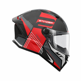 Casco integral MT Stinger 2 Tron B15 Rojo Anaranjado