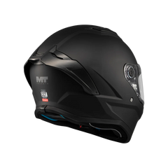 Casco integral MT Stinger 2 Pure Negro Mate + Visor Iridium Fuego