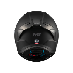 Casco integral MT Stinger 2 Pure Negro Mate + Visor Iridium Fuego