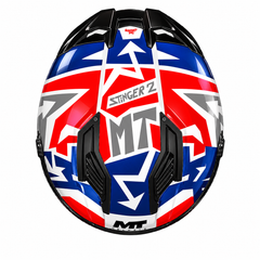 Casco integral MT Stinger 2 Meld Rojo Blanco Azul