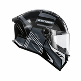 Casco integral MT Stinger 2 Tron B12 Negro gris