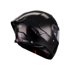 Casco integral MT Thunder 4R Pure Negro Brillo + Visor Plata