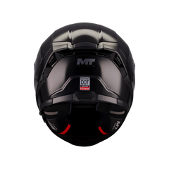 Casco integral MT Thunder 4R Pure Negro Brillo + Visor Plata