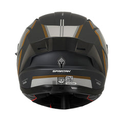 Casco integral Spartan Panther SV Tribute Dorado Gris + Visor Humo
