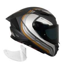 Combo 2 Cascos integral Spartan Panther SV Tribute Dorado + Visor Iridium
