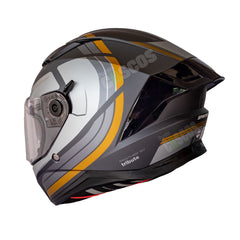 Casco integral Spartan Panther SV Tribute Dorado Gris + Visor Dorado Rosa