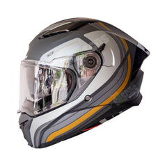 Casco integral Spartan Panther SV Tribute Dorado Gris + Visor Dorado Rosa