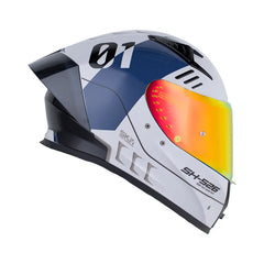 Casco Integral Shaft 526 Troy Gris Claro azul oscuro | Certificación ECE 2206