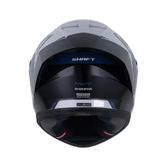 Casco Integral Shaft 526 Troy Gris Claro azul oscuro | Certificación ECE 2206
