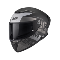 Casco integral MT Thunder 4 Wave Gris Negro + Visor Oscuro