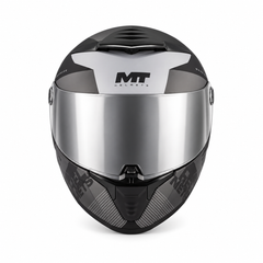 Casco integral MT Thunder 4 Wave Gris Negro + Visor Plata
