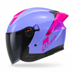 Casco Abierto X-sports 705 Morado lila Fucsia