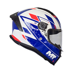Casco integral MT Stinger 2 Zivze Azul + Visor azul