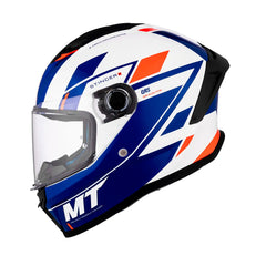 Casco integral MT Stinger 2 Zivze Azul + Visor azul