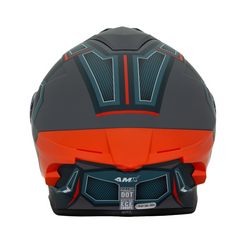 Casco Integral AMX Stream Ambar Naranja