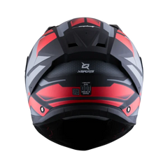 Casco Integral X-Sports Helios ASP N4 Negro Rojo