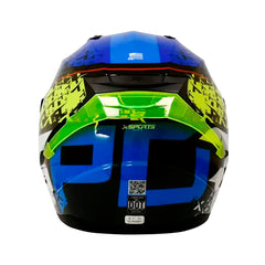 Casco Integral X-Sports M67 Infinity Azul