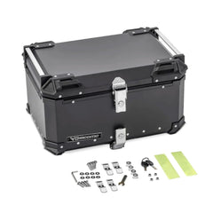 Maletero Giacomo Cuadrado 65 litros Aluminio 2 cascos