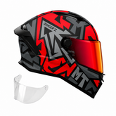 Casco integral MT Stinger 2 Meld B5 + Visor Rojo