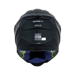 Casco multipropósito Shaft MX360 Negro Mate visor Iridium Plata