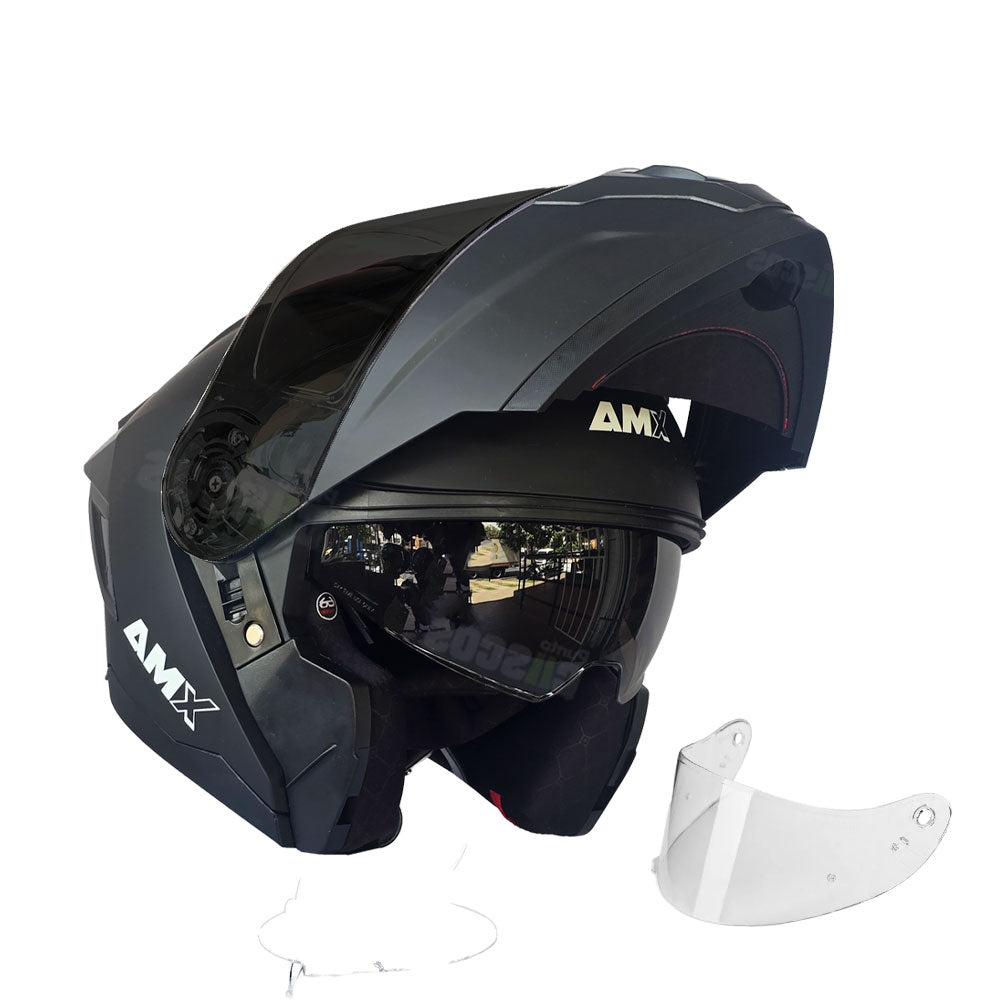 Casco Abatible AMX Nexo Solid Negro – PuntoCascos® Casco Abatible AMX Nexo Solid Negro – PuntoCascos®