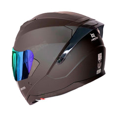 Casco Integral X-Sports M67 Solid Negro visor iridium verde