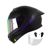 Casco Integral Shaft 584 Solid Negro Morado