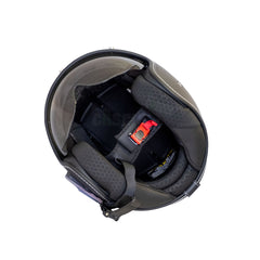 Casco Abierto ZEUS 389 Tipo Custom Negro Mate