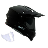 Casco multipropósito AMX Dakota Negro + Visor negro