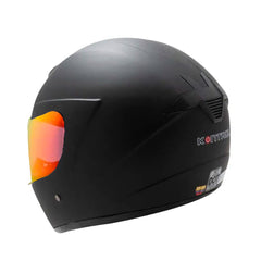 Casco Integral KNT 878 Negro mate visor Rojo