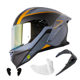 Casco Shaft 598 Speedou Gris Dorado