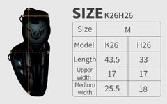 Combo Rodilleras y coderas Certificadas Scoyco K26 + Guantes Certificados scoyco Mc122