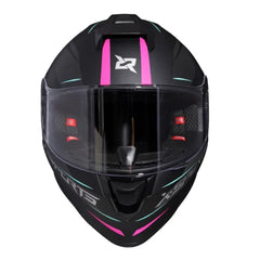 Casco Integral X-Sports V151 Kozmik Gris Fucsia + Visor Humo